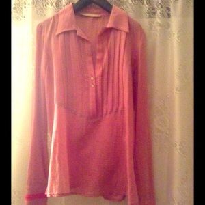 Roberto Cavalli blouse gorgeous pale pink with detail size 8